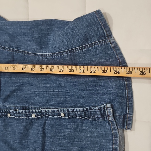 Levi’s Short Sleeve Denim Pearl Snap button down Shirt size XL - Picture 6 of 6